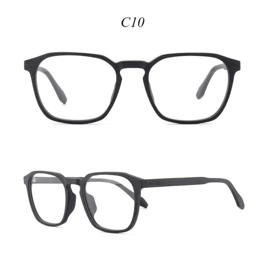 Wood Retro Square Glasses【BJ0509】