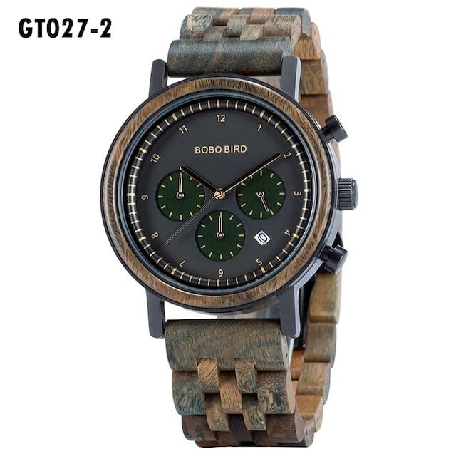 [3atm] Wooden watch - Dry Leaves【BJ2414】