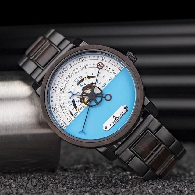 [3atm] Wooden mechanical watch - Sector【BJ2188】