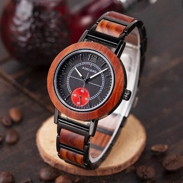 Wooden watch - Mocha Advance【BJ2166】