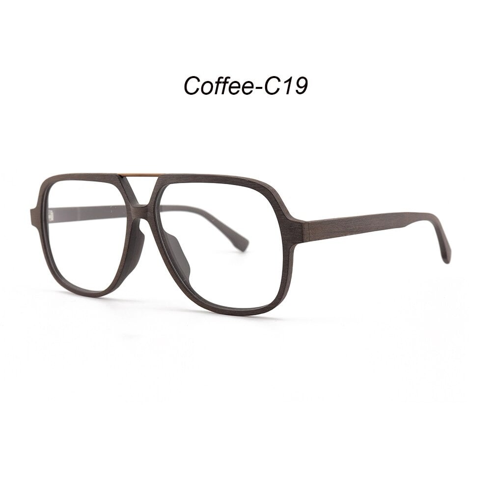 Fashionable Wood Oversized Square Glasses【BJ0512】