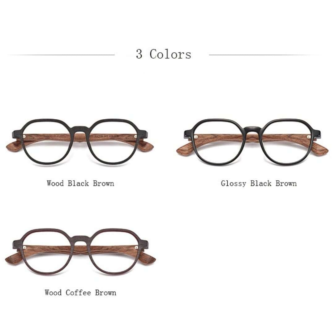 Wooden temple glasses - Wellington【BJ0198】
