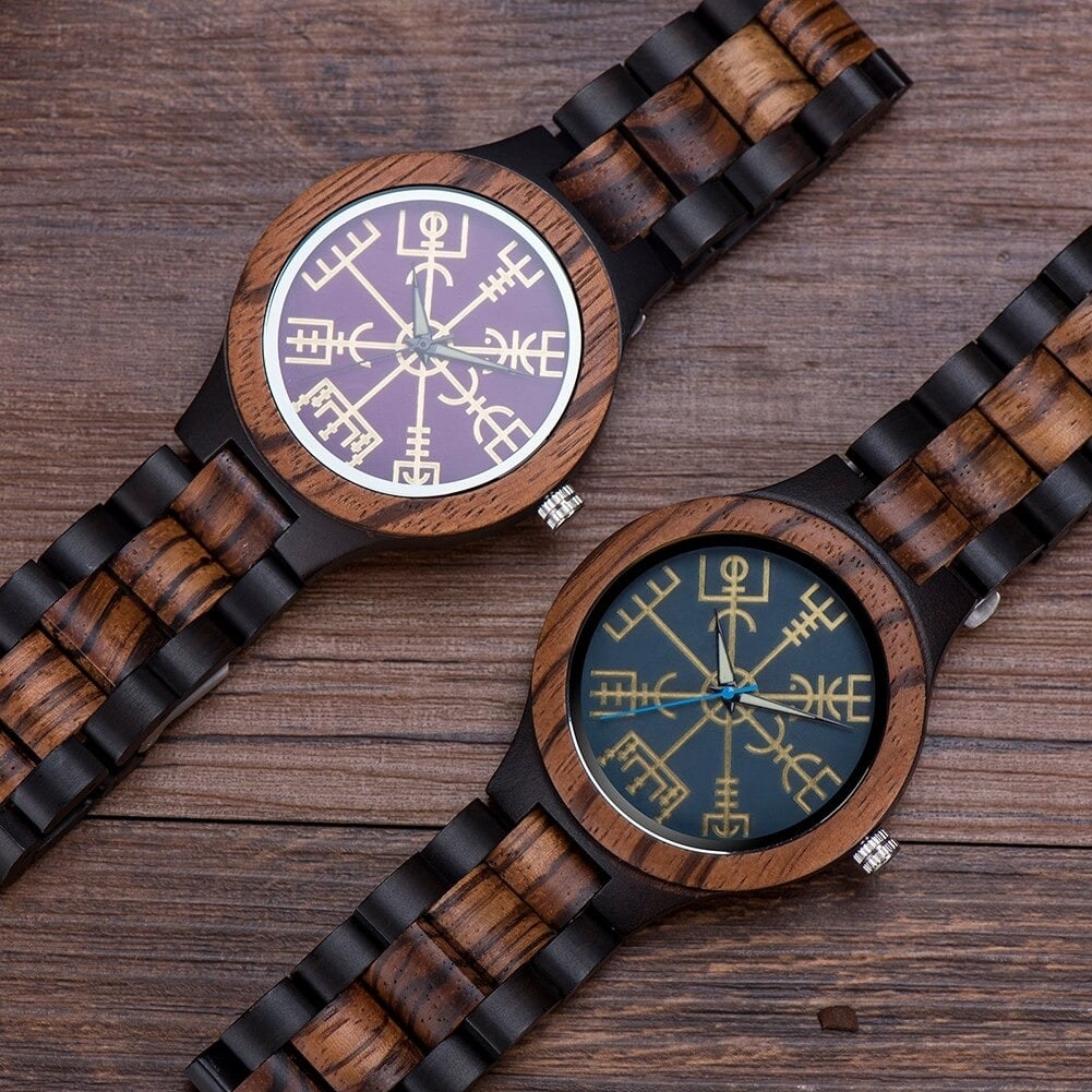 Vivid Color Wood Quartz Movement Watch【BJ0548】
