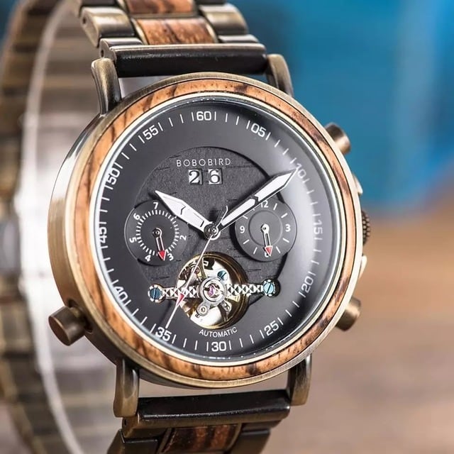 [3atm] Wooden mechanical watch - Couple【BJ0121】