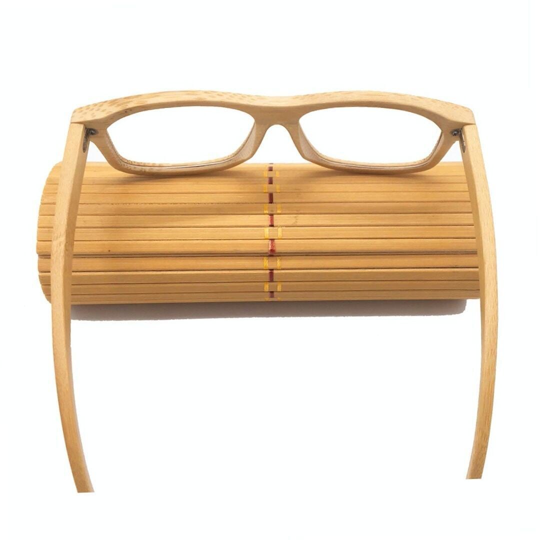Bamboo glasses - Wellington（竹製のウェリントンメガネ）【BJ0162】