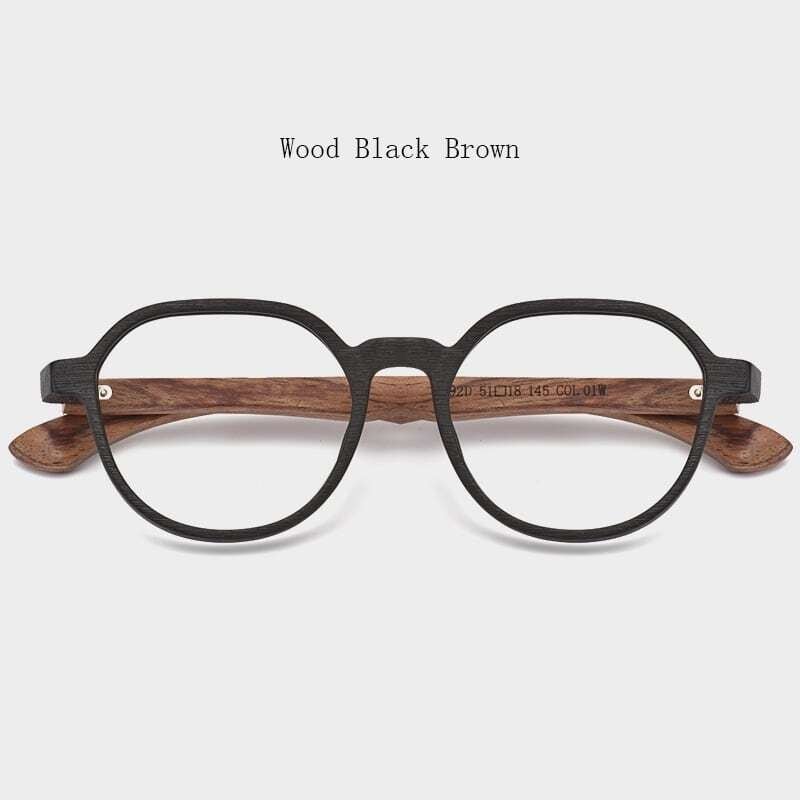 Wooden temple glasses - Wellington【BJ0198】