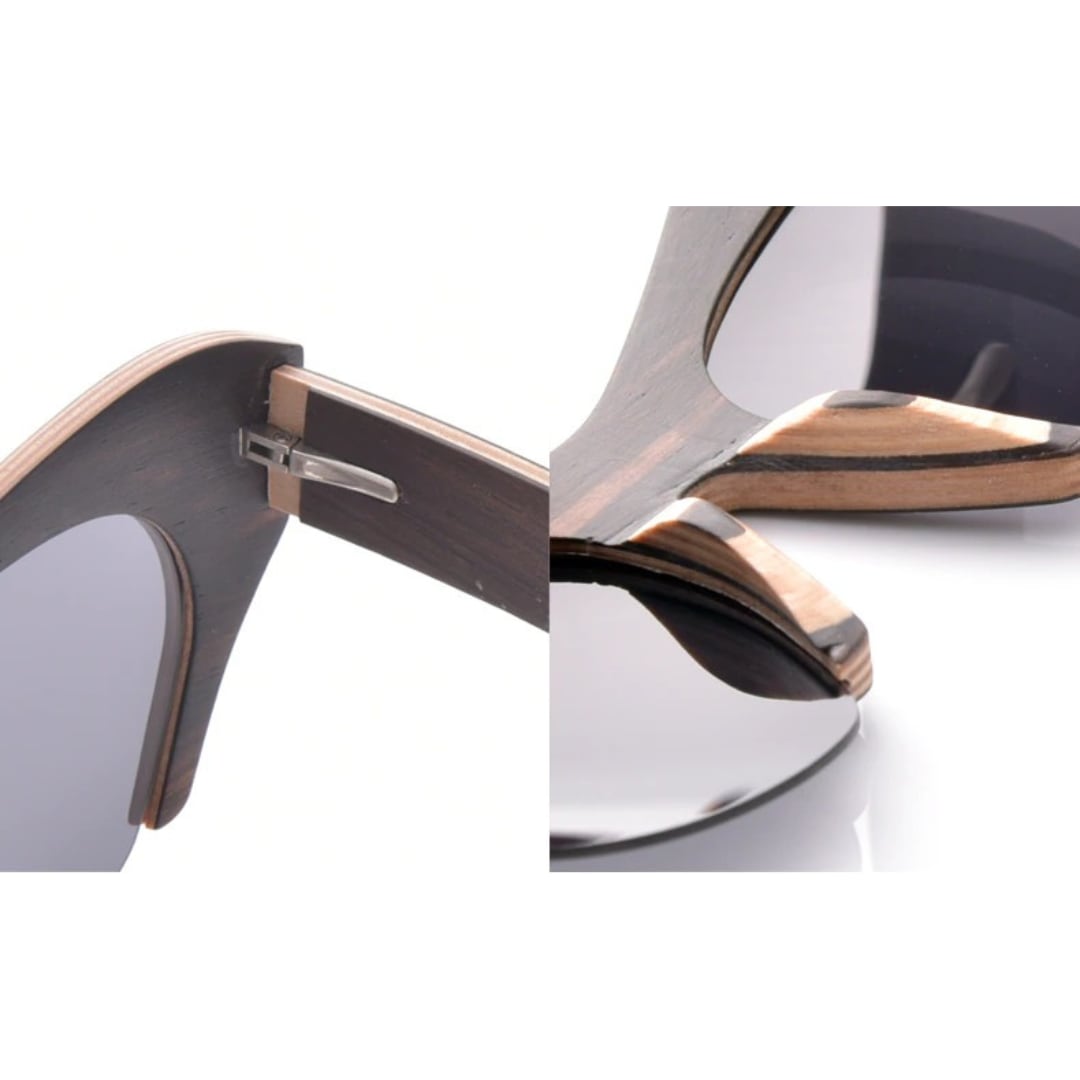 Wooden Acute Angle Sunglasses【BJ0518】