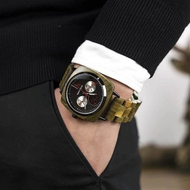 Wooden watch - Twin Silvers【BJ2174】