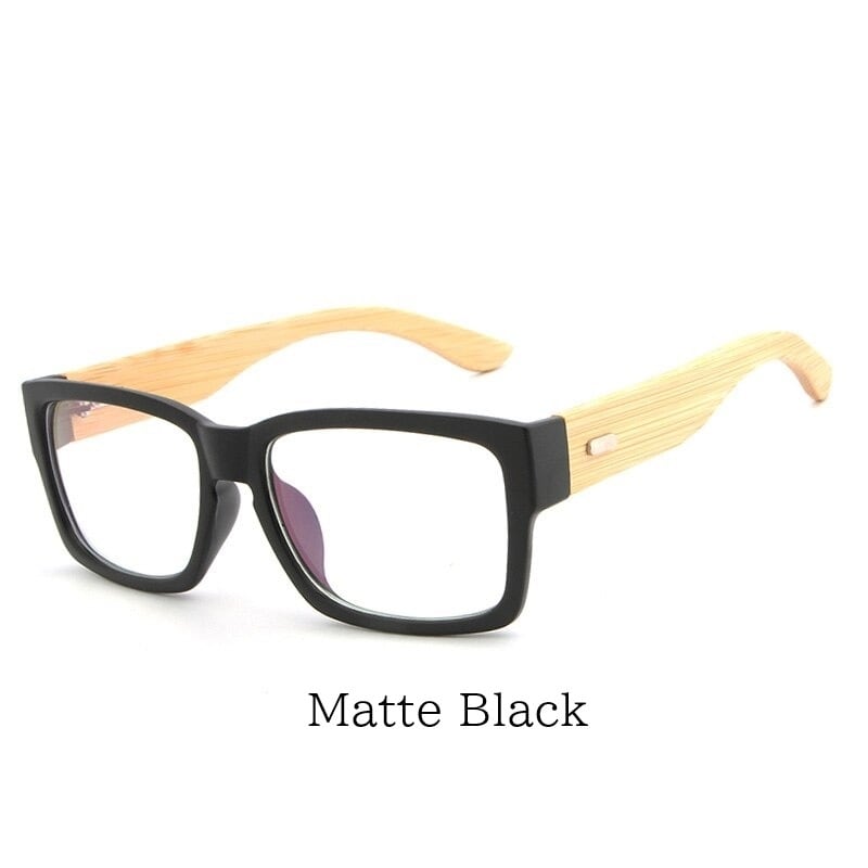 Bamboo And Acetate Square Sunglasses【BJ0535】