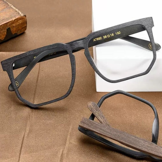Wood grain Oversized Glasses【BJ0507】