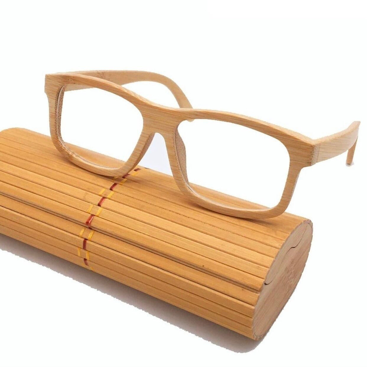 Bamboo glasses - Wellington（竹製のウェリントンメガネ）【BJ0162】