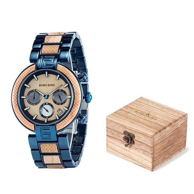 [3atm] Wooden watch - Metallic Luxury【BJ2423】