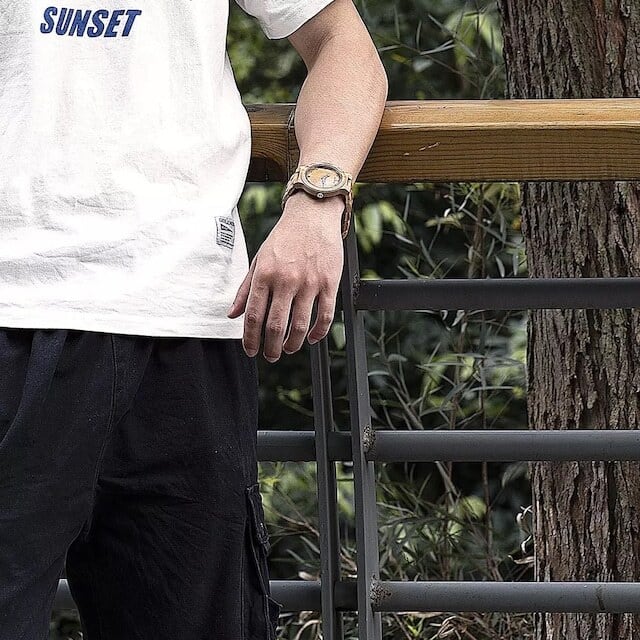 [3atm] Wooden watch - Sweet Bread【BJ0123】