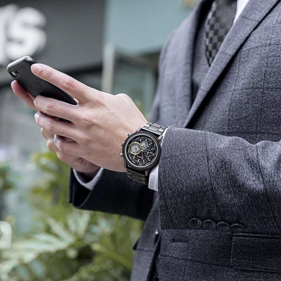 [5atm] Wooden watch - Sophisticated Space【BJ2208】