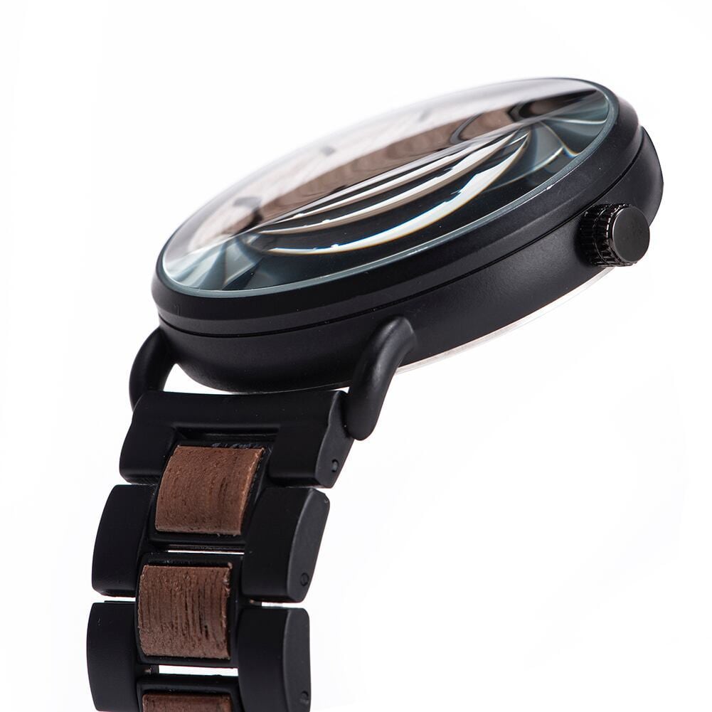 [3atm] Wooden watch - Espresso Coffee【BJ0022】