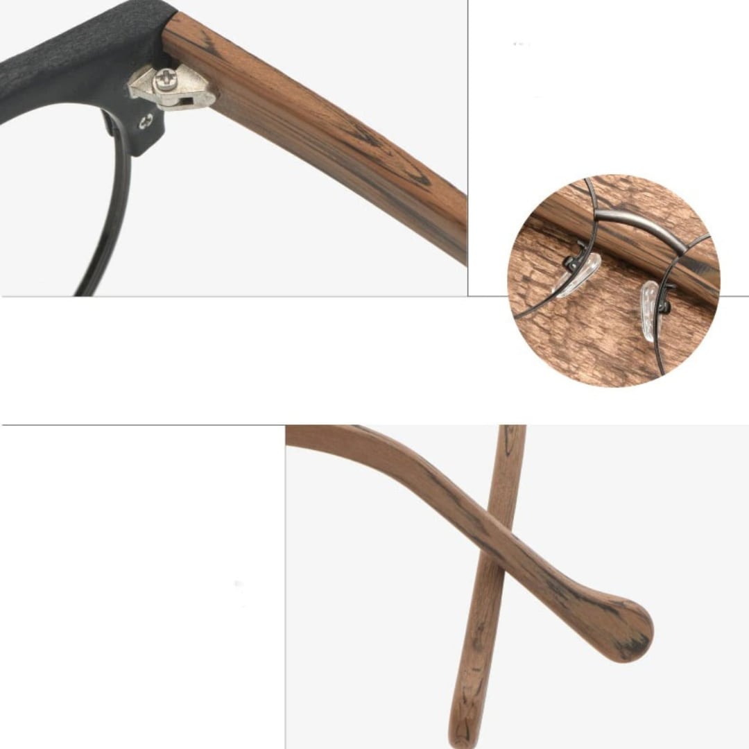 Wood grain Retro Glasses【BJ0508】