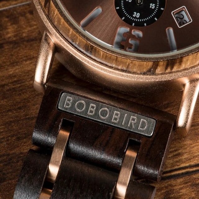 [3atm] Wooden watch - Crescent Diva【BJ2171】