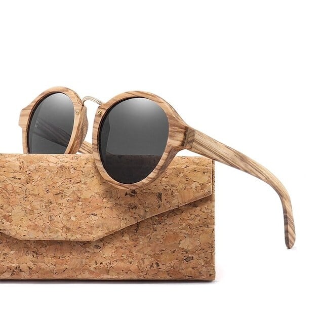 Wooden frame sunglasses - Metal Bridge【BJ0194】