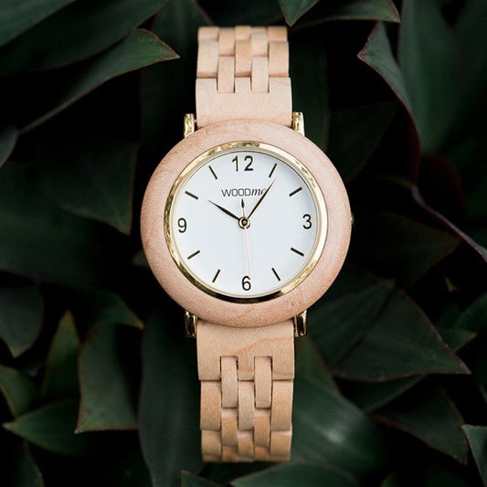 Natural Wood Quartz Watch【BJ0543】